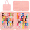 PACMAXI Baby Girl Hair Bow Organizer, Felt Hair Clips Storage Bag, Large