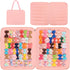 PACMAXI Baby Girl Hair Bow Organizer, Felt Hair Clips Storage Bag, Large
