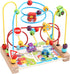 Wooden Bead Maze Toys for Toddlers, Colorful Roller Coaster Educational Toys, Birthday Gifts for Kids Boys Girls