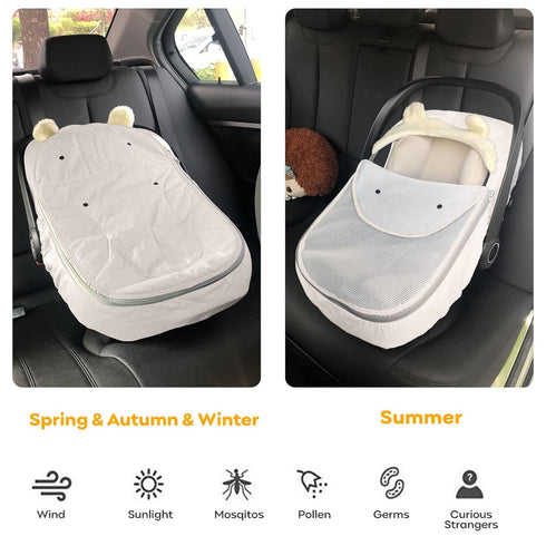 Cozy Car Seat Cover Baby Carseat Covers,Car Seat Covers for Babies Winter,Universal Infant Car Seat Canopy Shield
