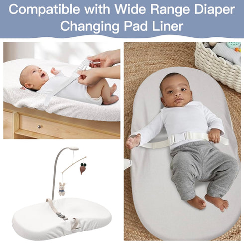 ChildLike 1-Pack Washable(1,White) Changing pad Cover Waterproof - Soft Baby Baby Changing pad Cover,Contour Changing