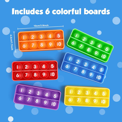 Ten-Frame Counting Toys - Math Manipulative for Elementary, Montessori Educational Toy for Preschool Learning