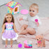 18 Inch Sets 18" DOTVOSY American Doll's Clothes and Accessories Pets Dog Play for Doll Included Dress,Pets Dog,pet