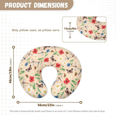 Kathyboom Butterfly Dragonfly Nursing Pillowcase for Newborn Baby Boys Girls, Comfortable and Breathable Breastfeeding