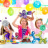 100Pcs 260 Metallic Long Balloons, Thickening Skinny Latex Twisting Balloons for Animals Modeling & Party Decorations