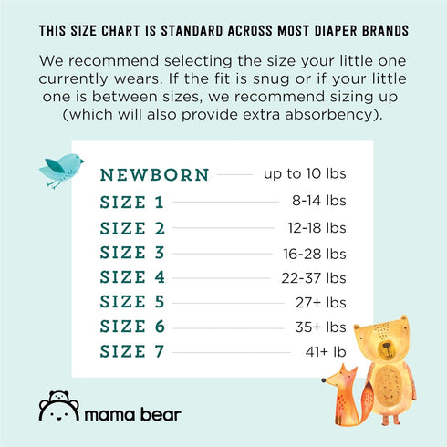 Amazon Brand - Mama Bear Gentle Touch Diapers, Hypoallergenic, Size 6, 108 Count (4 packs)