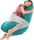BATTOP Pregnancy Pillow for Sleeping,Body Maternity Pillow with Removable Cover,Support for Back,Hips,Legs,Belly