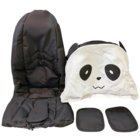 Stroller Replacement Accessories Panda Set - Washing Kit Canopy Sun Shade,Seat Cushion