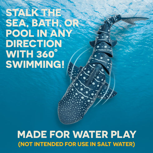 Swimming 3 Terra by Battat - Remote Control Shark Realistic Moving RC Shark Toy for Water Play & Pools Fun RC Pool