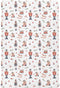 SDMKA Christmas Soldier Crib Sheets for Boys Girls - Portable Microfiber Fitted Crib