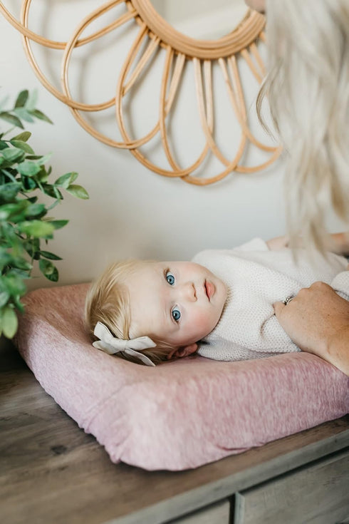 Premium Knit Changing Pad Cover by Copper Pearl: Soft, Stylish, Universal Fit for All Standard Pads, Maeve
