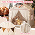 2 4 51" 39" 53" Treestone Doors Kids Play Tent with Padded Mat & Light, Large Tent for Toddler with Windows,Kids