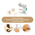 Set 10 Set 3 4 5 UMU Wooden Mixer Play Pcs Kids Baking Toy with Mixing Bowl Whisk Ingredients & More Pretend Kitchen