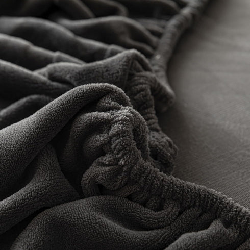 Wcxixo Taffeta Velvet Fitted Sheet Plush Shaggy Ultra Soft Flannel Fitted Bottom Sheet Fuzzy Comfortable Winter Bed