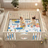 EtherSpher 50'' 50''alfombras Parents' Day Cartoon Cute Blue Bird Soft Padded Baby Play mat Foldable for Indoor Outdoor