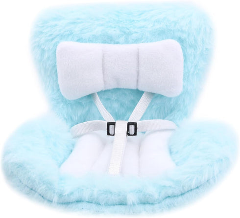 QUPIVA 17cm Car Seat for Dolls with Air Vent Clip and Desktop Stand, Have A Seat Compatible with Doll, Doll Accessories