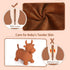 INPANY Bouncy Bull Hopping Toys, Brown Plush Highland Cow Hopper for Kids, Inflatable Farm Animal Bouncer for 2-4 Year