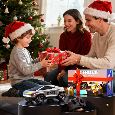 1/24 2.4GHz 2 18KM/H 3 4 5 6 7 8-12 WayEee Remote Control Car Cyber RC Truck, RC Cars for Kids with Colorful Lights