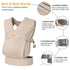 CUBY Baby Wraps Carrier Sling, Baby Carrier for Newborns and Toddlers,Skin-Friendly and Soft Front Baby Carrier Wrap