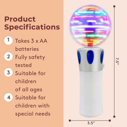 Musical Light Up Wand - Sensory Lights for Autistic Children - Light Up Sensory Toys - Autism Toys - Sensory Toys