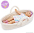 Cozy 18" June Garden Dream Doll Bassinet - Baby Doll Portable Carrier - Fits for American Girl Dolls or Teddy Bears up
