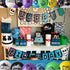 Birthday Party Supplies for Game Fans: Video Game Party Decoration with 24 Chug Jug Bottle Labels & 42 Stickers