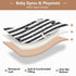 EtherSpher 50'' 50''gimnasio Black White Stripes Stars Moon Soft Padded Baby Gym Play mat for Floor Portable Foldable