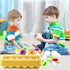 Easter Matching Eggs Connect Eggs Carton Toys for 1-3 Years Old Kids, Shape Color Egg Play Learn