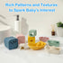 1-3, 12 6-12 MCGMITT Baby Bath Toys for Kids Ages PCS Silicone Mold Free Bathtub Toys for Months, Soft Stacking Cups