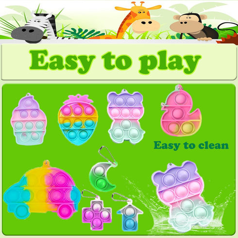 Dilycery 126 4-8 Pcs Easter Egg Fillers Treasure Box Toys for Classroom, Prizes for Kids Students, Fidget Toys Bulk