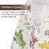 KuphiL10C Cartoon Dinosaur Moon Stars Leaves Pattern Nursing Pillow Cover, Unisex Removable Breastfeeding Pillowcase