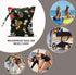 BQXH 2Pcs Cat Lover Gifts, Mushroom Cat Print Wet Bags, Wet Dry Bag Reusable Zipper Pouch for Swimsuit, Diapers, Beach