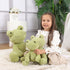 Apricot Lamb Toys Plush Velvet Frog Stuffed Animal, Soft Cuddly Perfect for Child (8.5 Inches)