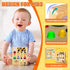 TINTECUSA Busy Board with LED Light, Wooden Sensory Toys for Toddler, Montessori Music Toy for Airplane, Travel