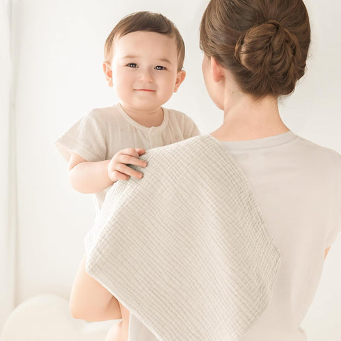 5 Pack 100% 23.6 23.6 inch, Susurration Burp Cloths Muslin Absorbent and Soft Cotton Large Burping Cloths * Baby