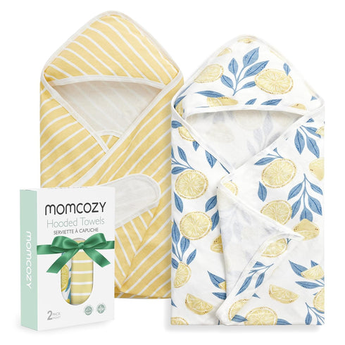 Momcozy Baby Towel with Hooded - Ultra Soft & Absorbent Large Bath