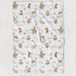 Stork Wares 30x40'' (BB342) Boho Woodland Animals Unisex Baby Swaddle Blanket, White