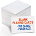 LotFancy 180PCS Blank Playing Cards, White Index Flash Cards for Writing, Printable Study Learning, Poker Size 2.5" x