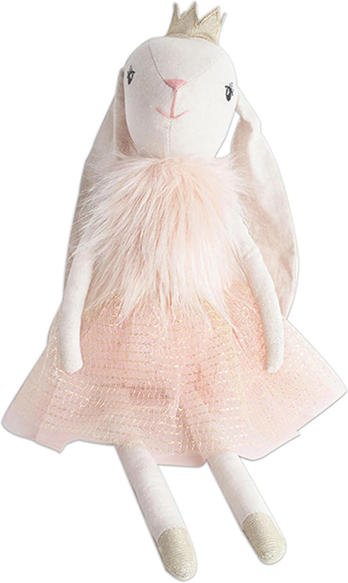 MON AMI Princess Bunny Stuffed Doll, 18", Soft Plush Animal Doll for Kids, Use as Toy or Room Décor