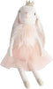 MON AMI Princess Bunny Stuffed Doll, 18", Soft Plush Animal Doll for Kids, Use as Toy or Room Décor