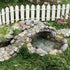 TG,LLC Treasure Gurus Miniature Fairy Garden Stone Pond and Bridge Ornament Dollhouse Decor Accessory