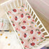 KJIZMO 28 52 inches Ladybugs and Daisies Fitted Crib Sheets Soft Crib Sheet Fits Standard Crib & Toddler Bed Mattress