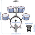 Set 5 M SANMERSEN Kids Jazz Drum - Drums with Stool - Rock Jazz Drum Kit - Musical Enlightenment Educational Toys Gift