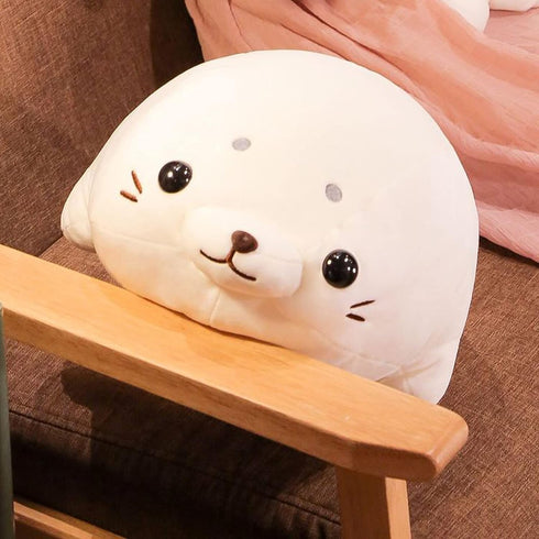 CAZOYEE Super Soft Seal Plush Pillow, Stuffed Animal for Kids and Adults, Plushies Decoration, 19.6”
