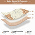 GOODOLD 50x50 Inch Cute Teddy Bear Baby Play Mat One-Piece Soft Crawling Mat Waterproof Playmat with Non-Slip Bottom