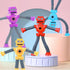 Suction Cup Robot Toy: Mini Robot Toys for Kids 3-7, Autism Sensory Products (4 Pack)