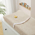 Homiest 2 Pack Changing Pad Cover, White + Beige Changing Table Sheets, Ultra Soft Fleece Minky Dot Fabric, Breathable