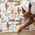 Baby Western Cowboy Blue Blankets - Soft Receiving Blanket for Boy, 30x40 for Newborn Nursery Stroller
