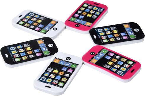 20Pcs Phone Erasers for Kids Bulk, Mini Cool Cell Phone Erasers for School Supplies and Party Favors