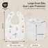 GLLQUEN BABY Muslin Drool Bibs for Boys and Girls, 8 Pack, Adjustable Baby Bibs for Teething and Feeding Essentials